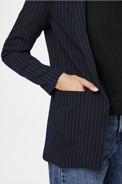 Pieces pcbozzy ls loose striped blazer noo